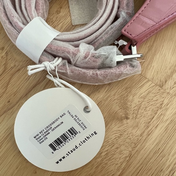 NWT STAUD Mini Rey Bag, geranium - Picture 8 of 10